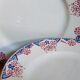 Nine Sarreguemines earthenware dessert plates, Brunoy service, 1940s