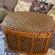 Woven bamboo storage chest