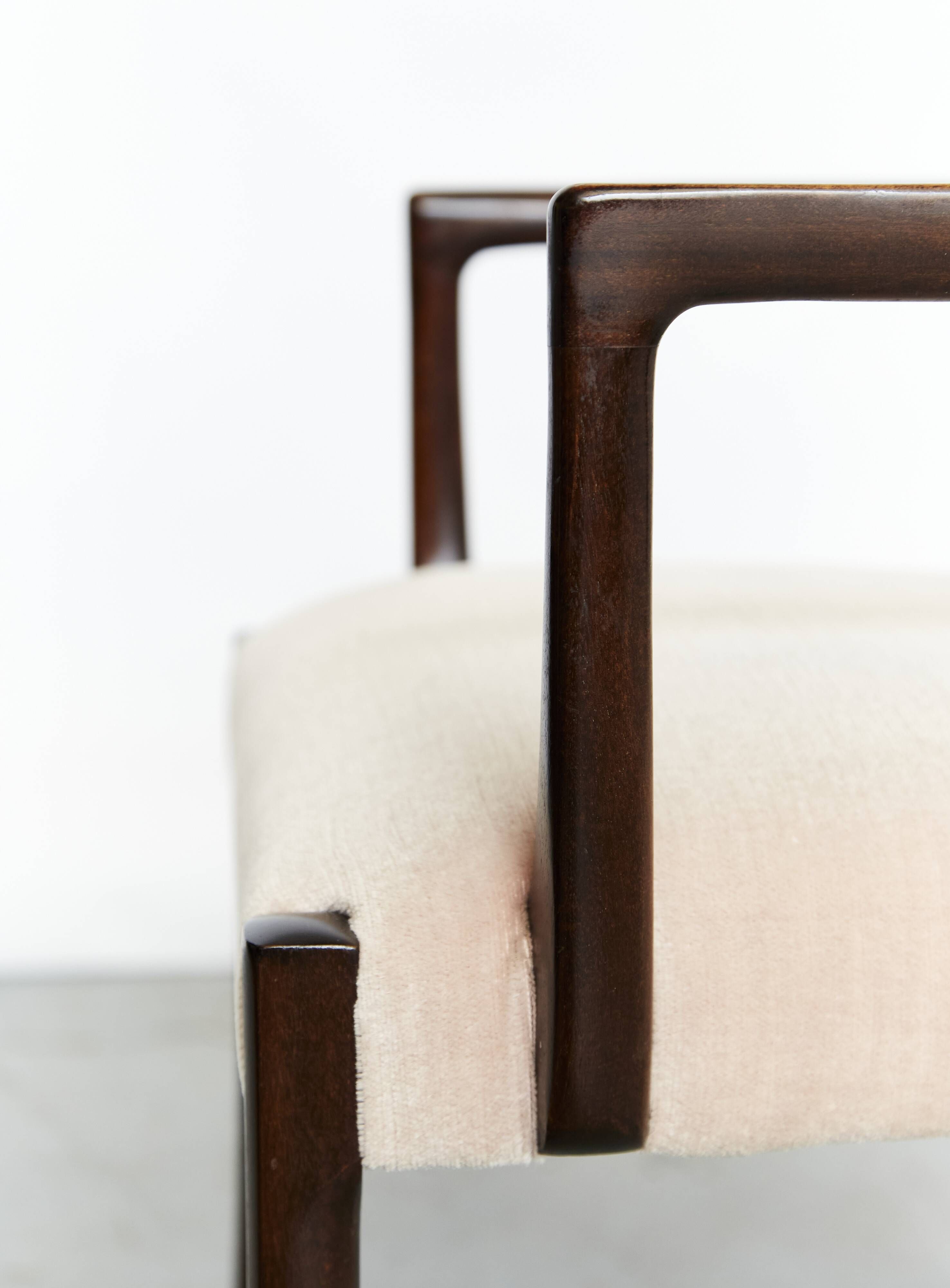 Mahogany dining chairs by Ole Wanscher for AJ Iversen, 1970s, set of 6