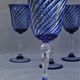 Cristal d'Arques - 6 Verres à eau modèle Valse bleue - Cristal double couche