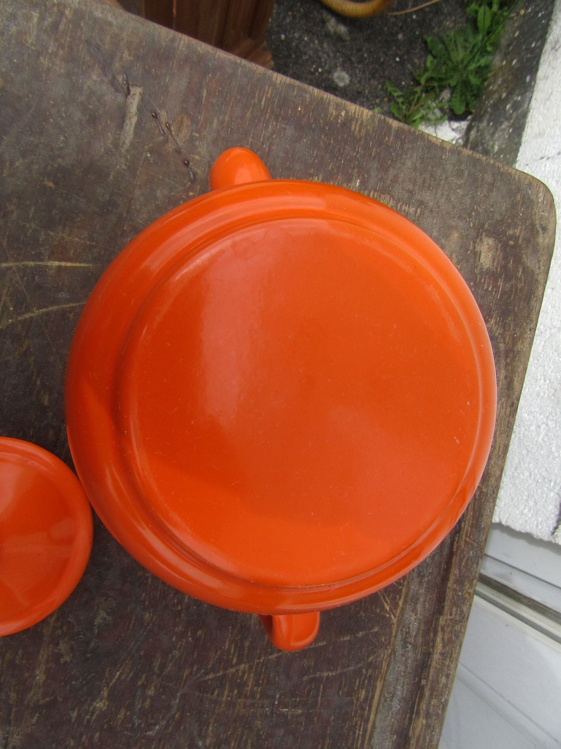 Vintage orange coffee maker