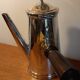 Cafetière ou chocolatière métal argenté ancienne Bourlet HB