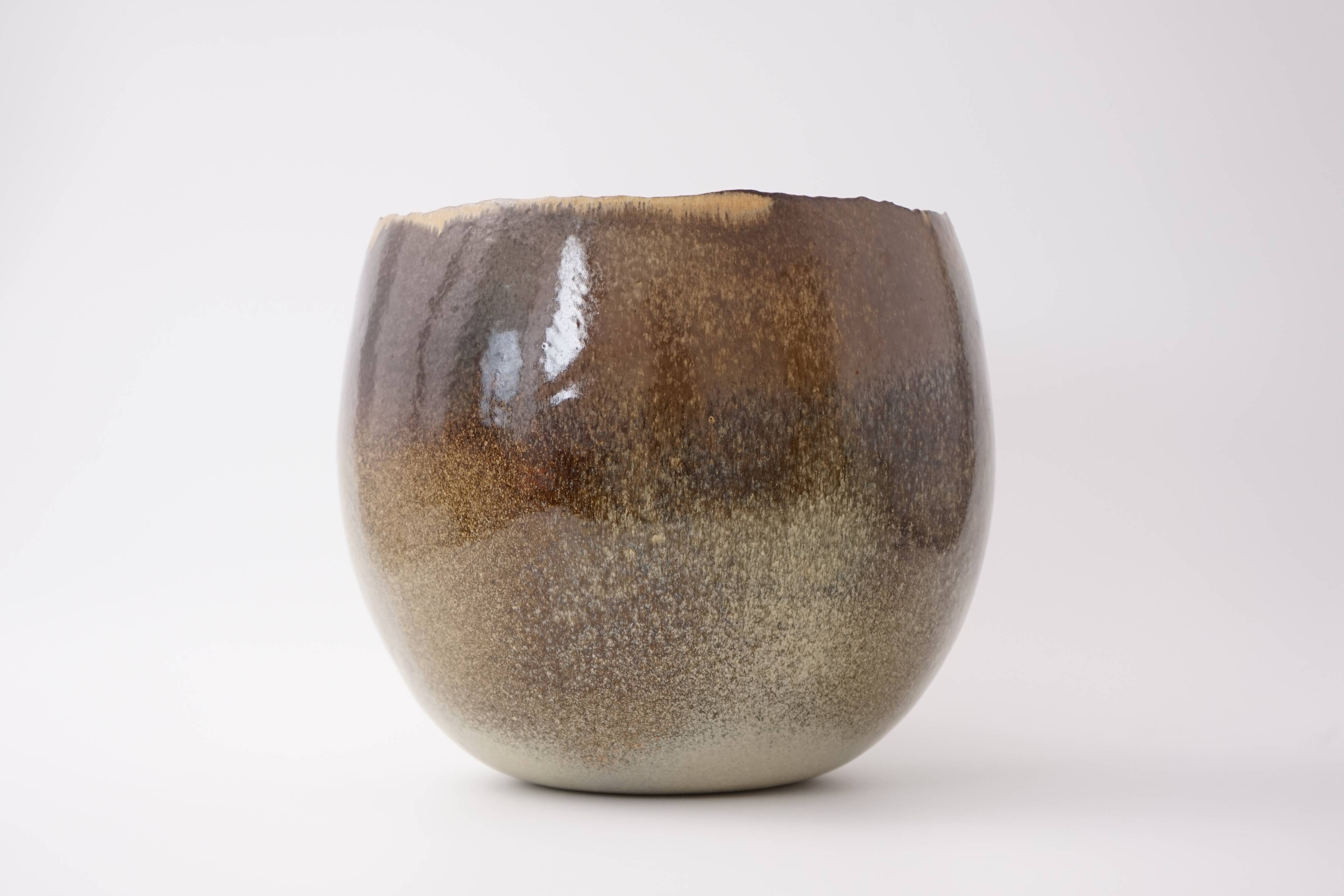 Large studio ceramic bowl by Sabine Jeck