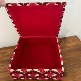Cardboard and fabric sewing box