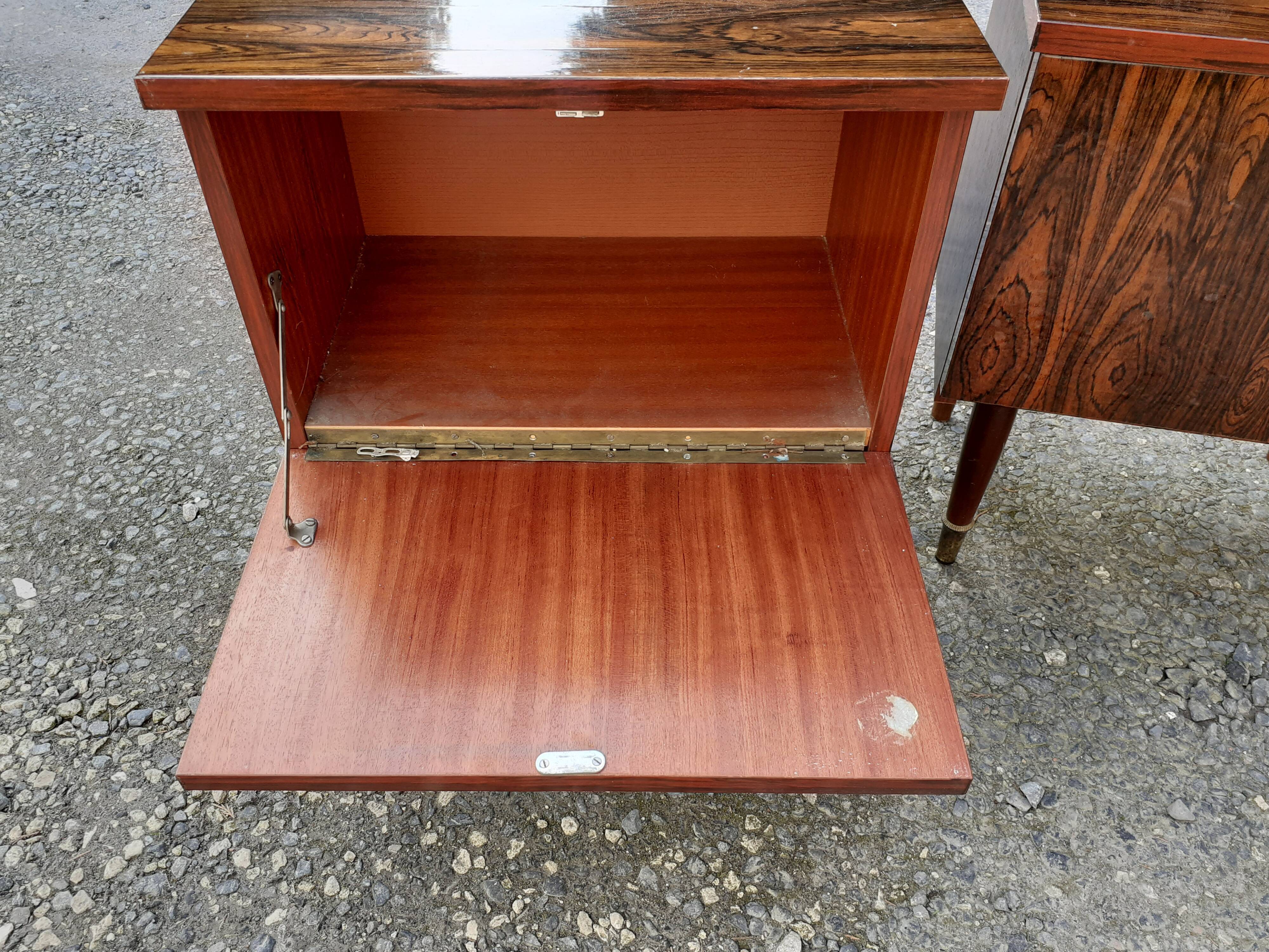 Pair of vintage bedside tables