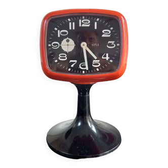 Alarm Clock Vintage Original Unique Space Age Alarm Clock by KAISER - German Table Clock Tulip -