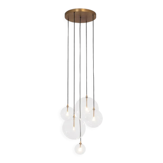 Pendant lamp schwung cluster 5 mix