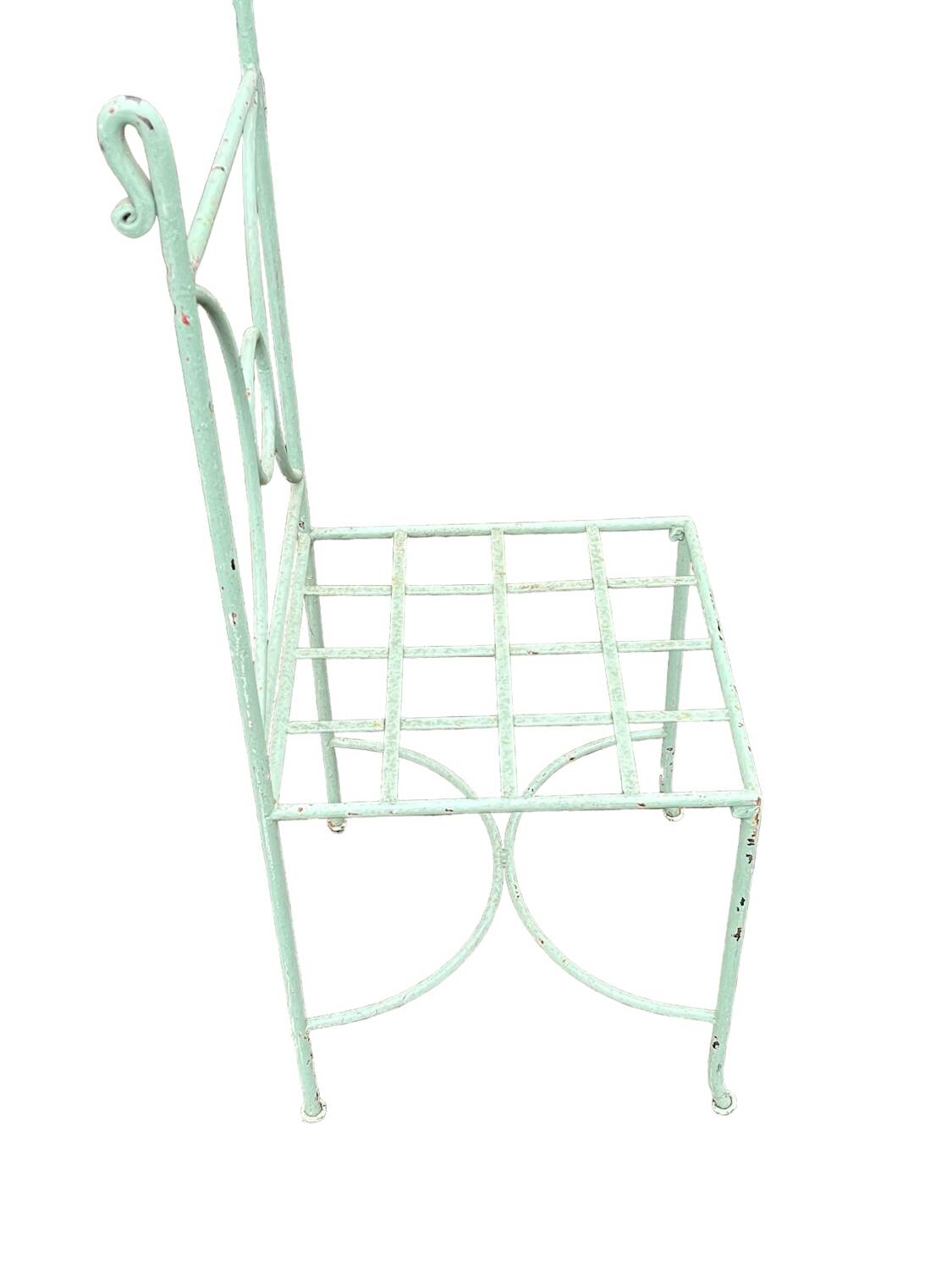 Set of 5 wrought iron garden furniture chairs