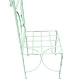 Set of 5 wrought iron garden furniture chairs