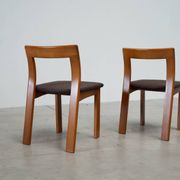 Set of six sculptural Italian dining chairs by Mobil Girgi