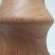 Lamp foot XL solid wood veined turned vintage