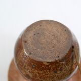 Borne sandstone lamp, raffia lampshade, 1960s