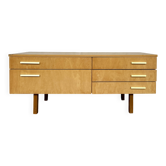 Meuble TV vintage scandinave bois clair