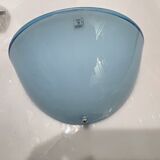 Appliques en verre de Murano bleu clair, années 1970, ensemble de 2