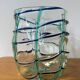 Vase verre artisanal soufflé « Rayé »