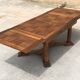 Set table and 4 chairs in walnut 1940