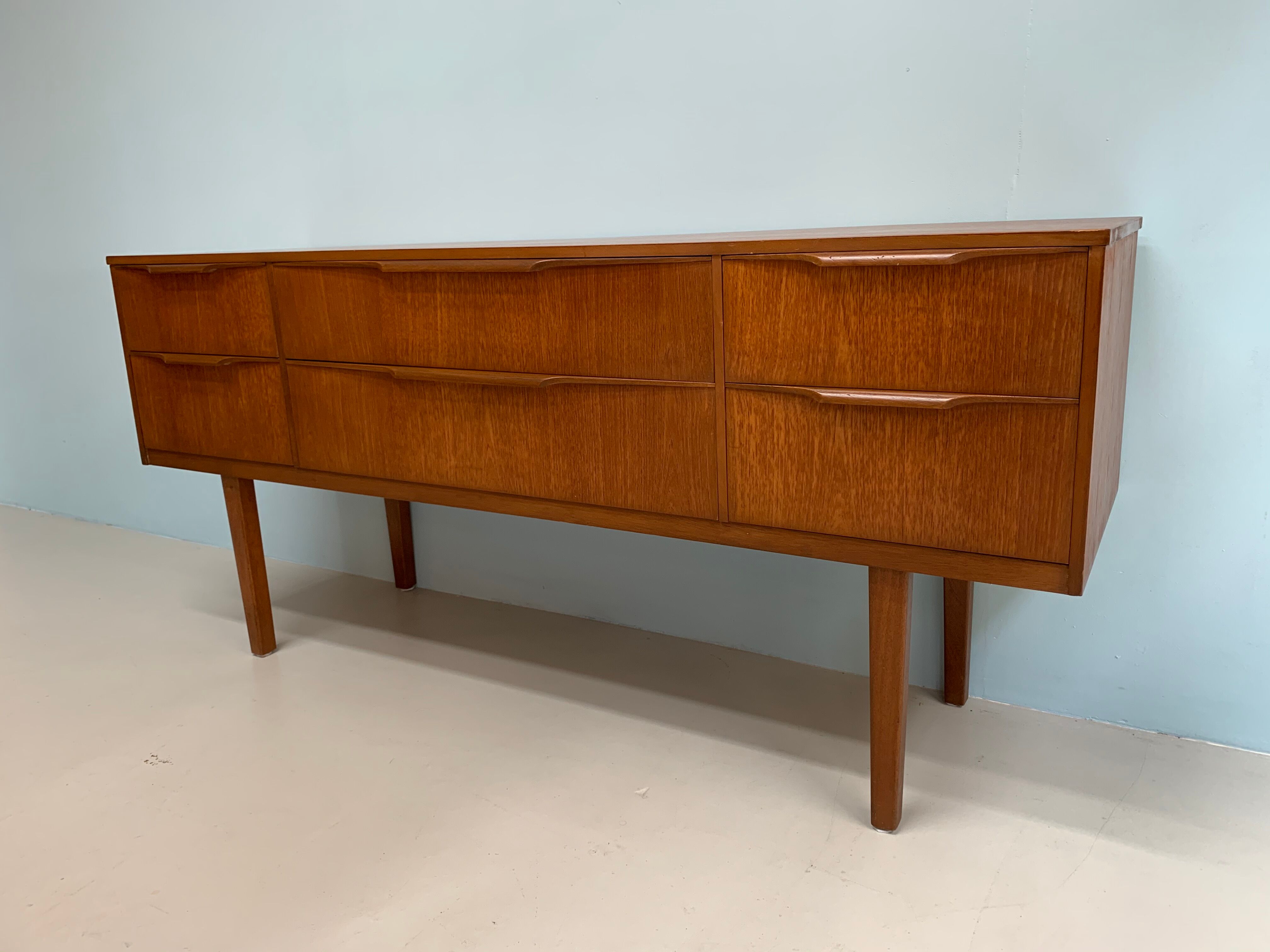 Vintage teak Austinsuite sideboard by Frank Guille 1960's