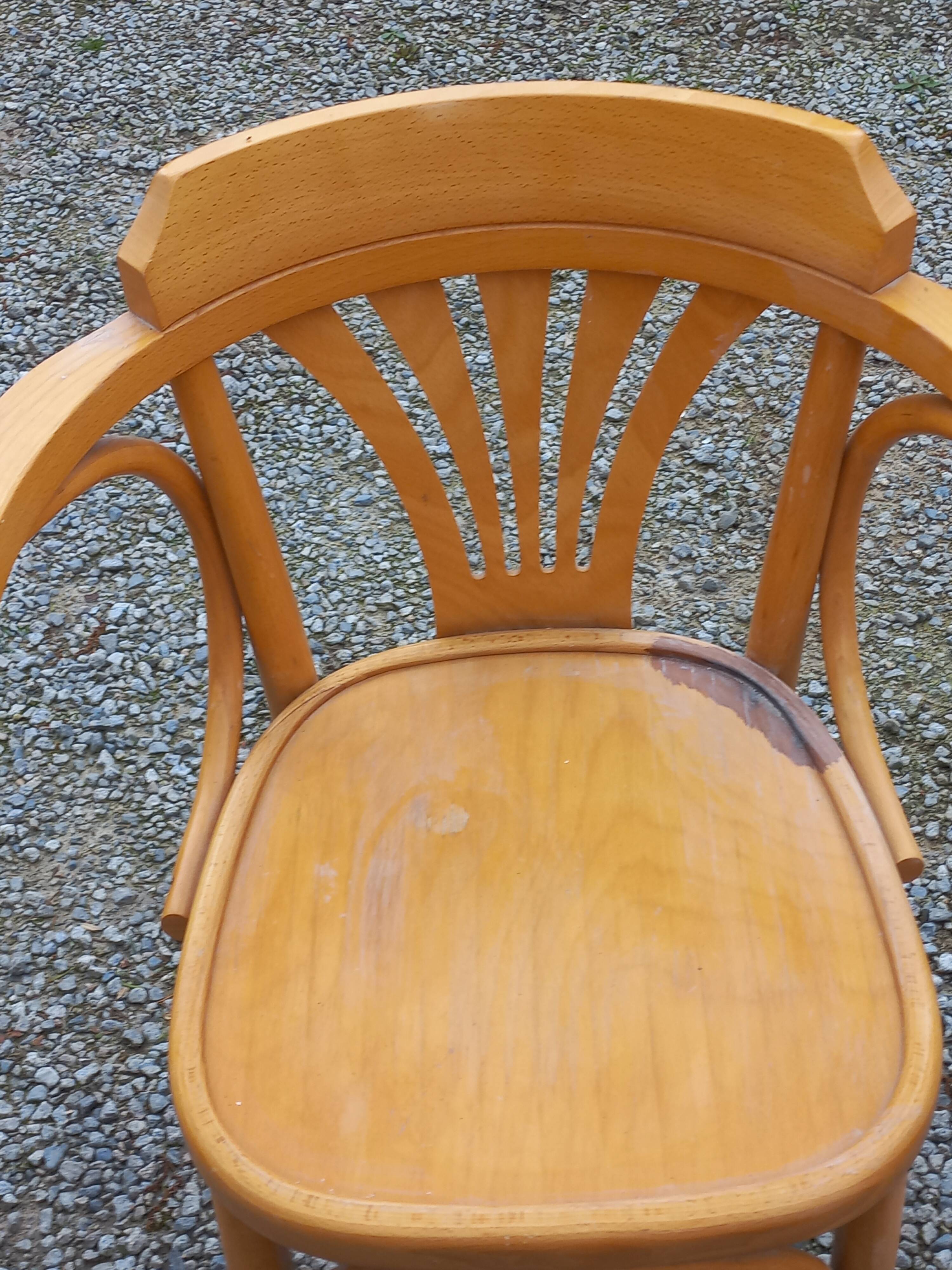 Set of 8 bistro chairs from the 50s/60