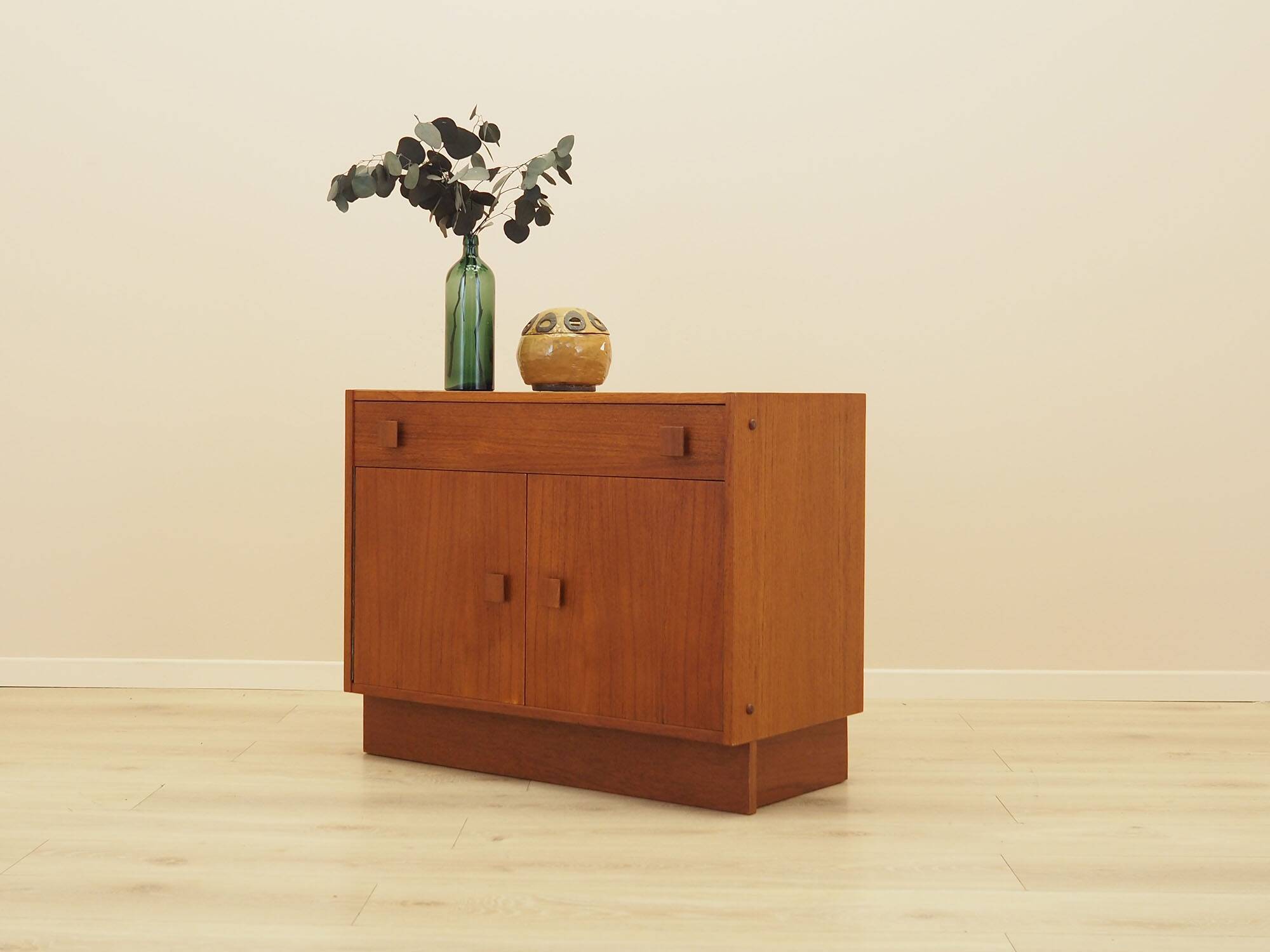 Danish Veneered Cabinet with Drawer, 1960s