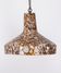 Flower power earth ware chandelier 1960