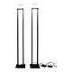 Lampadaire en bois, métal et verre Linealight Italia Anni '90s