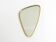 Heavy mid-century brass kidney-shaped wall mirror from Münchner Zierspiegel