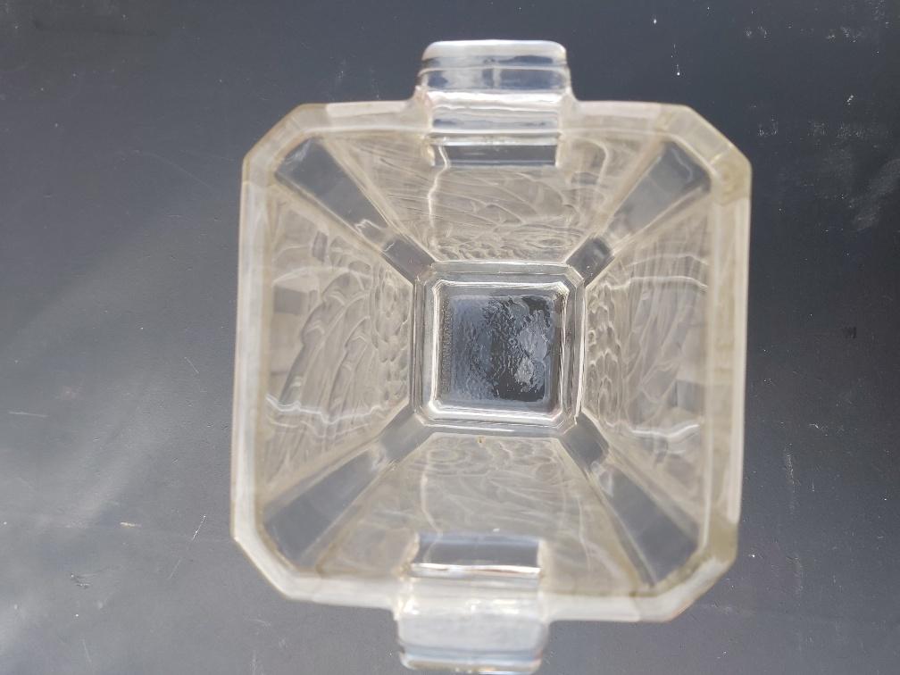 Glass Vase Art Deco Czechoslovakia Spip