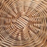 Rattan and wicker basket chairs
