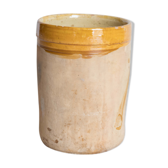 Vase italien antique de cylindre en céramique
