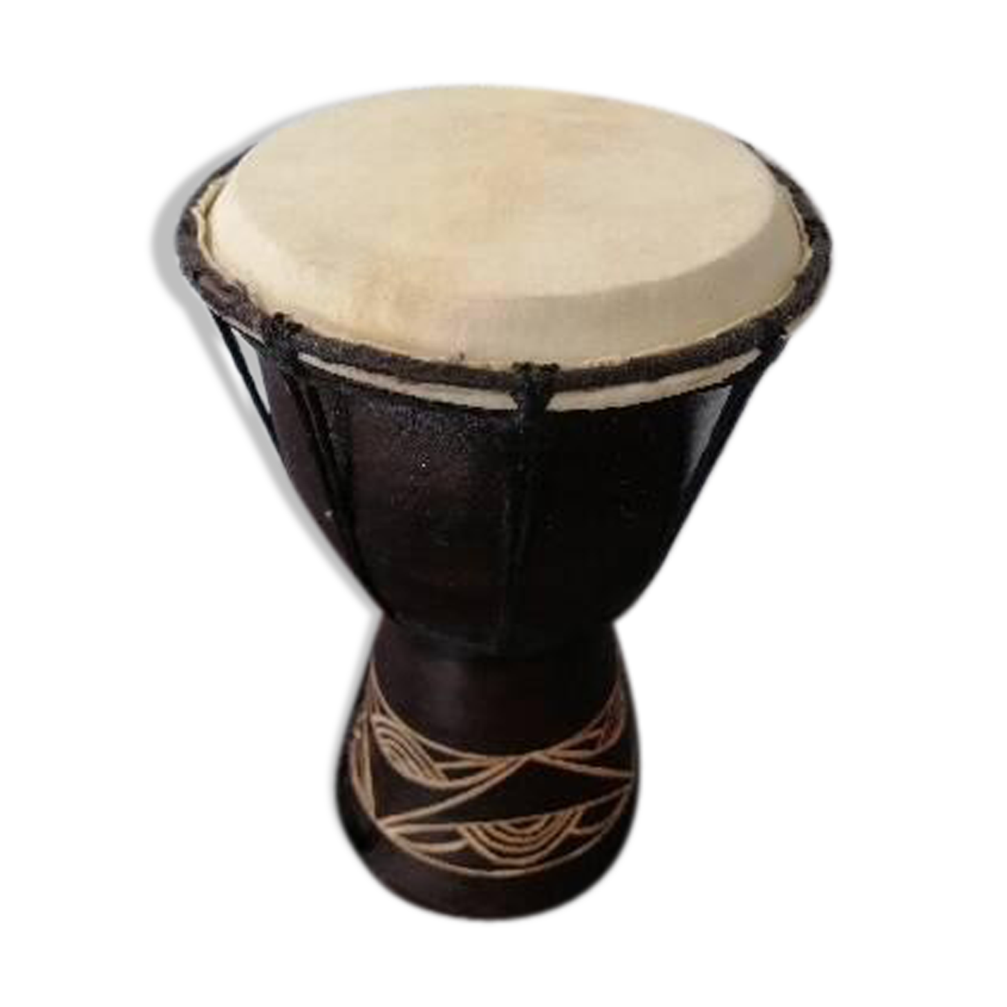 Tam-tam en bois et peau