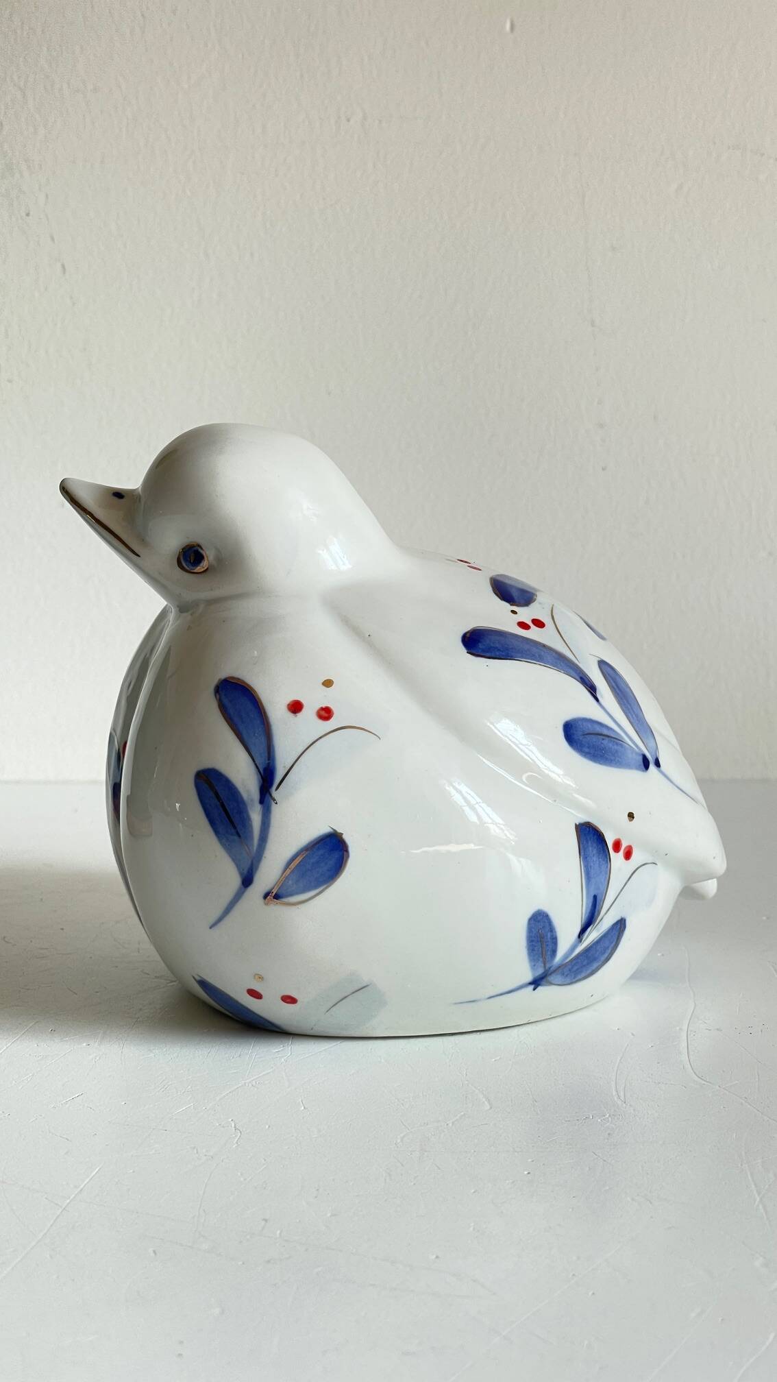 Oiseau vintage en porcelaine chinoise