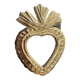 Brass heart mirror type ex-voto kalbi