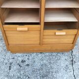 Curtain filing cabinet