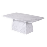 Rectangular marble coffee table