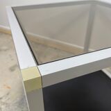 Pair of vintage trundle side tables
