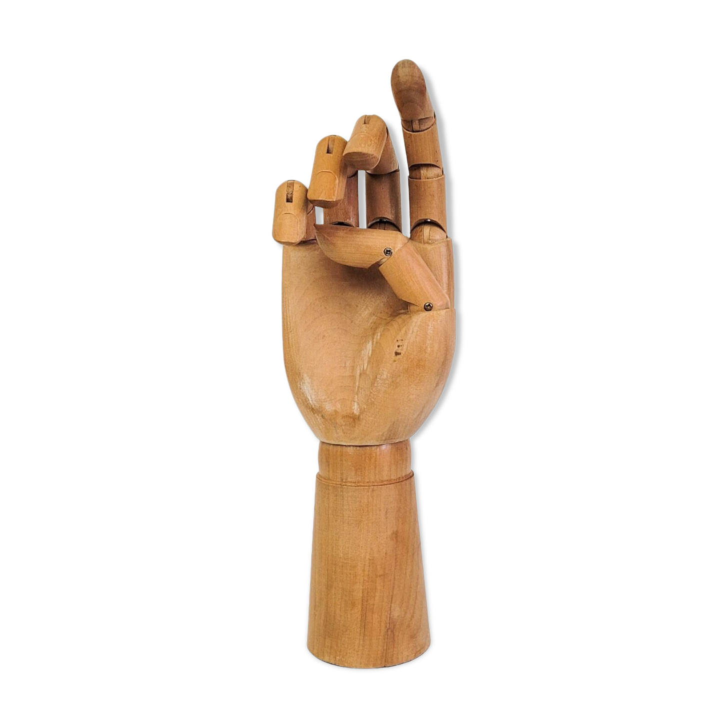 Vintage articulated wooden hand