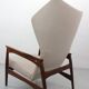 Fauteuil à oreilles réglable danois en teck par Ib Kofod Larsen