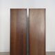 Vintage Container and Chest of Drawers Set in Wood and Leather by Afra & Tobia Scarpa for Maxalto, Italy, 1970s, Set of 2