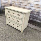 4-drawer chest of drawers with yellow and green patina by a local artist