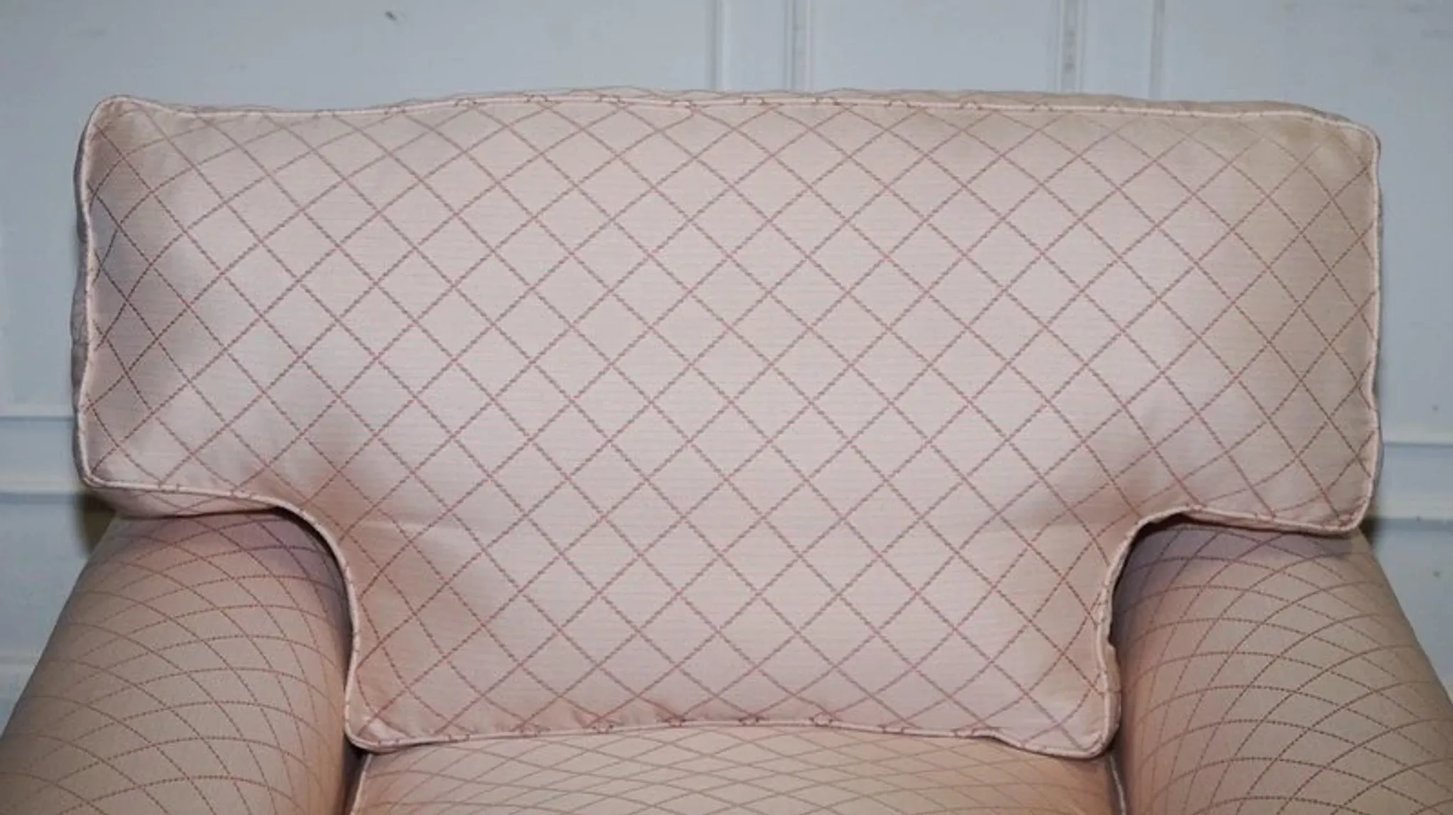 Country House Armchair and Ottoman Set, England