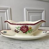 Saucière Villeroy & Boch La Louvière Belgian manufacture in Iron Earth early twentieth century