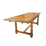 Solid wood farm table with extensions