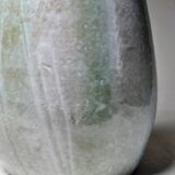 Handcrafted enamelled terracotta water jar signed