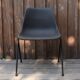5 grey-blue plastic chairs by Robin Day for Hille