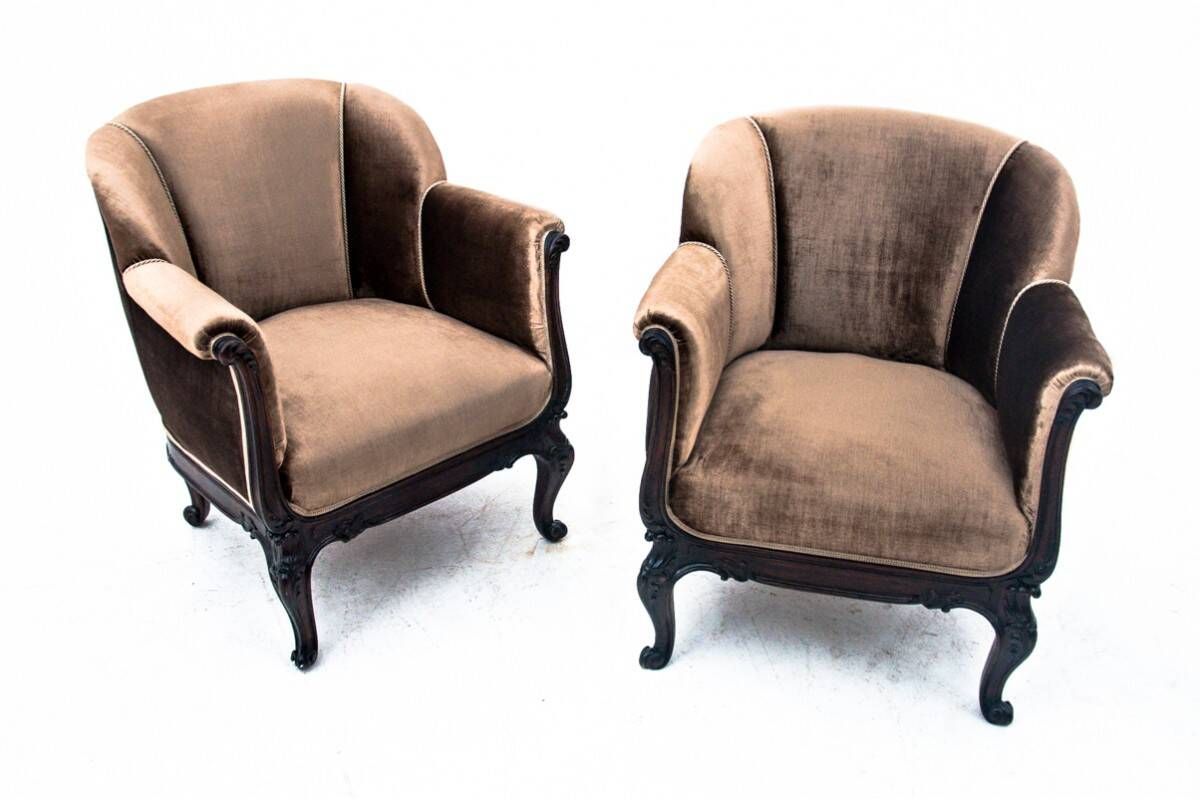 Antique salon set from the end of the 19th century, Northern Europe.