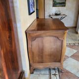 Commode provençale XVIII° en noyer, d'époque Louis XV