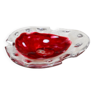 Organic glass ashtray, Murano, Italy, 1970s