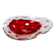 Organic glass ashtray, Murano, Italy, 1970s