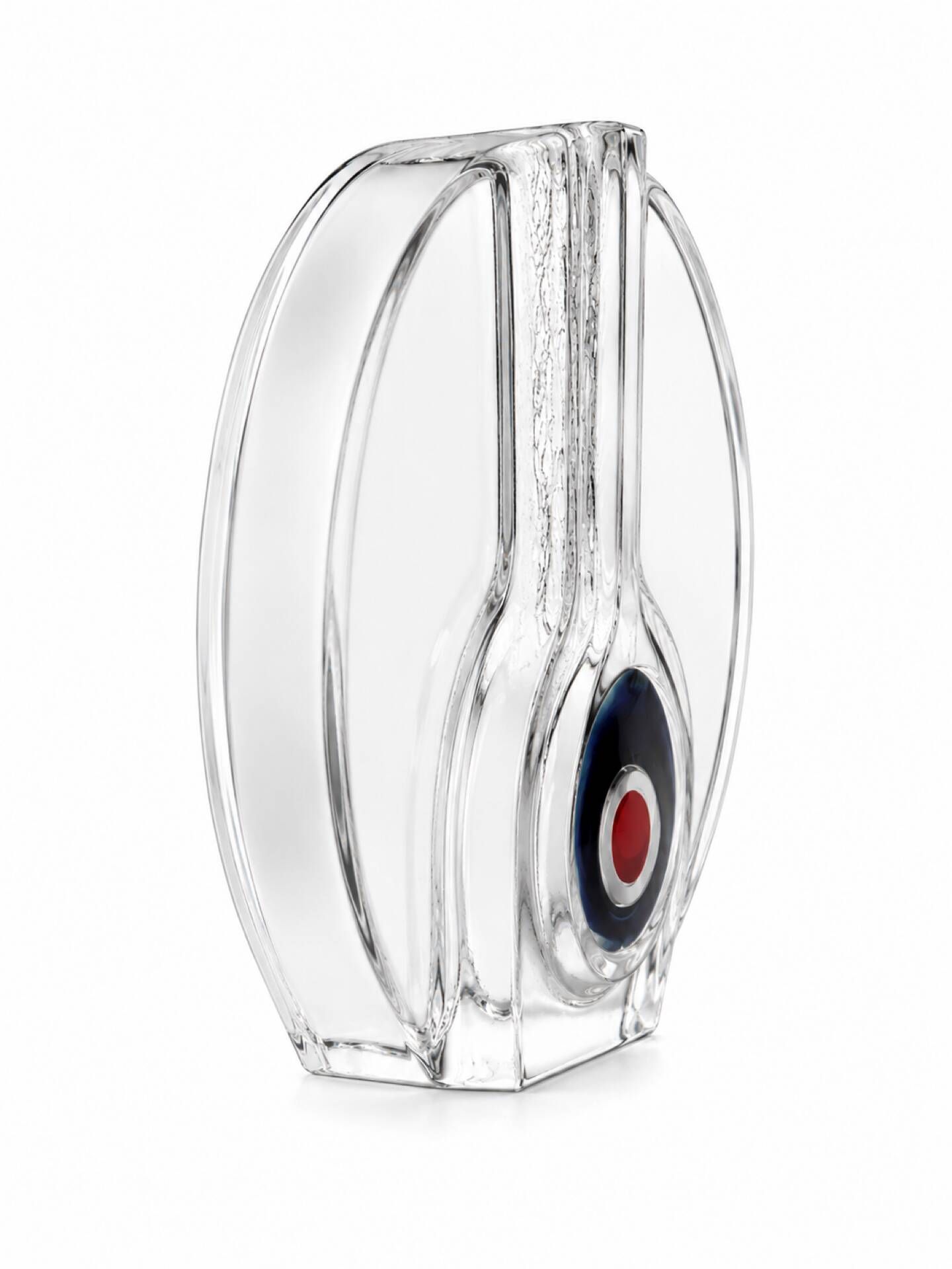 "Bulls-Eye" Soliflore Vase in Crystal - Walther Glas - Vintage 1970