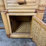 Vintage bamboo dressing table 1970